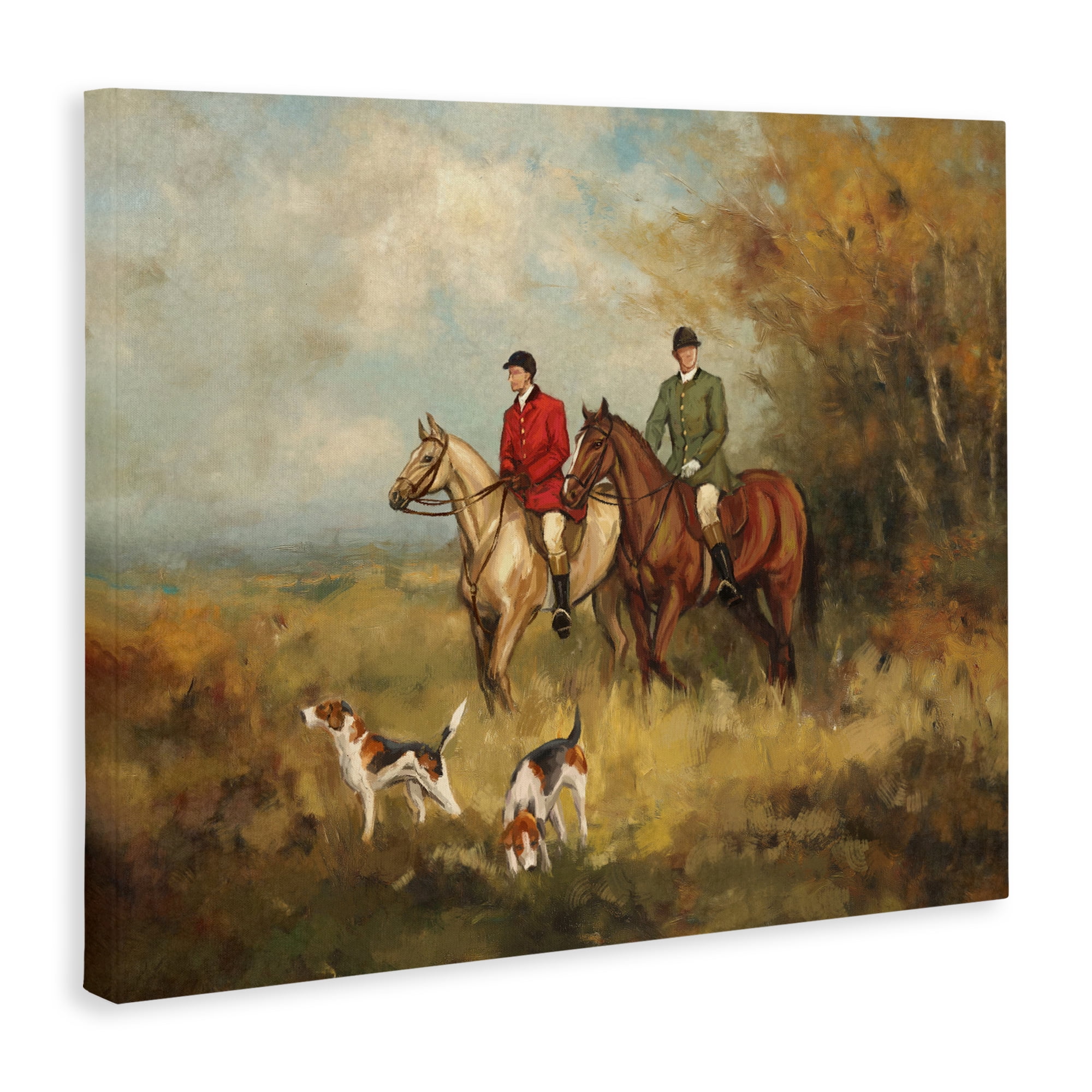 Stupell Industries Autumn Riders with Hounds Canvas Wall Art, design by Ziwei Li