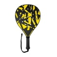 thumbnail image 4 of Pala de pádel con buen control de bola y potencia para principiantes para parques, hombres, mujeres y familias. negro y amarillo, 4 of 7