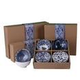 thumbnail image 4 of Japanese Style Ceramic Rice Bowl Assorted Designs Traditional Blue and White Pattern Underglazed Dinnerware Ideal For Dessert Snack Cereal Soup in Gift Box, 4 of 4