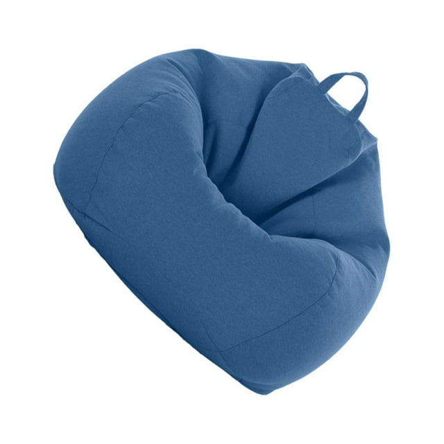 relayinert Cloth Stylish Beanbag - Fun And Comfortable Addition To Any Room Chair Cover Living Room Puff Sofa Lazy Sofa Chair Bag blue 1Set
