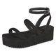thumbnail image 1 of Plataforma Para Mujer CASTALIA Negro Gamuza 220-65 CASTALIA 220-65, 1 of 2