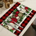 thumbnail image 4 of Dmlowu Christmas Placemats Set of 4 - Heat Proof Christmas Place Mats for Dining Table, Non-Slip Table Mats for Party Holiday Decor, Merry Christmas Decorations Placemats, 4 of 8