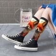 thumbnail image 5 of Sikiie Maple Leaf Meditating Fox Knee Socks, High Socks Long Stretchy Sock Women Knee High Stocking, Long Socks for Women, 5 of 6