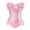 Pink, variant on Princess Corset Valentine Party Zipper Bustiers White XXL