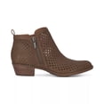 thumbnail image 3 of Lucky Brand Basel3 Dark Stone suede Side Zip Perforated Leather Block Heel Boot (Dark Stone, 10), 3 of 4
