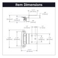 thumbnail image 2 of Hickory Hardware P243-AC - Bisagra offset de 3/8 pulgadas, cobre envejecido, 2 of 5