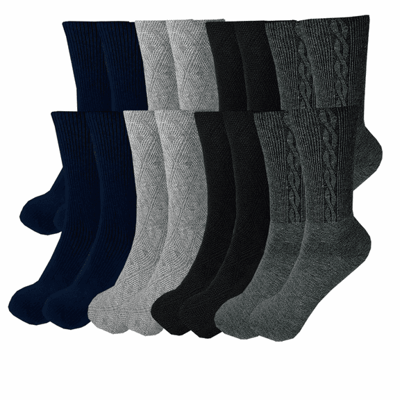 Calcetines Polo Club Pie Diabético Caballero Vestir SET12 Pares