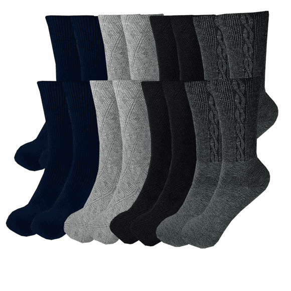 Calcetines Polo Club Pie Diabético Caballero Vestir SET12 Pares