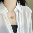 thumbnail image 4 of Stebcece Flower Pendant Necklace Bohemian Colorful Hollow Flower Pendant Choker Jewelry, 4 of 18
