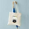 thumbnail image 5 of CafePress - Gray Ribbon Awareness Owl Tote Bag - Unisex Canvas Tote Bag, Beige, 1-Piece, 5 of 7