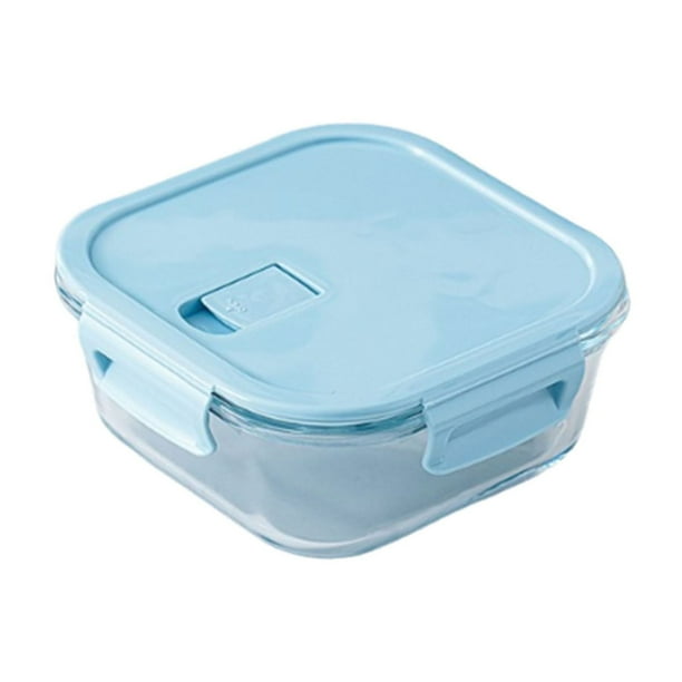 Fiambrera de vidrio apta para microondas, recipiente para el almuerzo para estudiantes, oficinistas y trabajadores. Contenedor para preparar comidas y almacenar alimentos frescos. Apto para