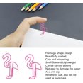 thumbnail image 4 of shiyou-Shaped Paper Clips, 100pcs Paper Clips Prevent Slip Cute Flamingo Shaped Paper Clips Small Bookmark Paperclips for Home School and Office Decor, 4 of 4