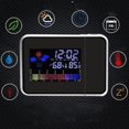 thumbnail image 5 of Reloj despertador digital de proyección para el dormitorio, proyección de reloj despertador LED grande en la pared del techo, proyector 350, cargador USB, para niños mayores con sueño pesado Feliz Sencillez, 5 of 5