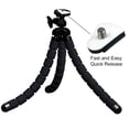 thumbnail image 2 of Acuvar 10” inch Flexible Tripod with Quick Release + Universal Mount for All Smartphones + Mount for GoPro Cameras + an eCostConnection Microfiber Cloth, 2 of 7
