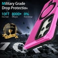 thumbnail image 7 of Dteck for Samsung Galaxy S22 Case with Invisible Built in Stand & Ring Holder,Military Grade Drop Protection Shockproof Hybrid Case for Samsung Galaxy S22,Pink, 7 of 7