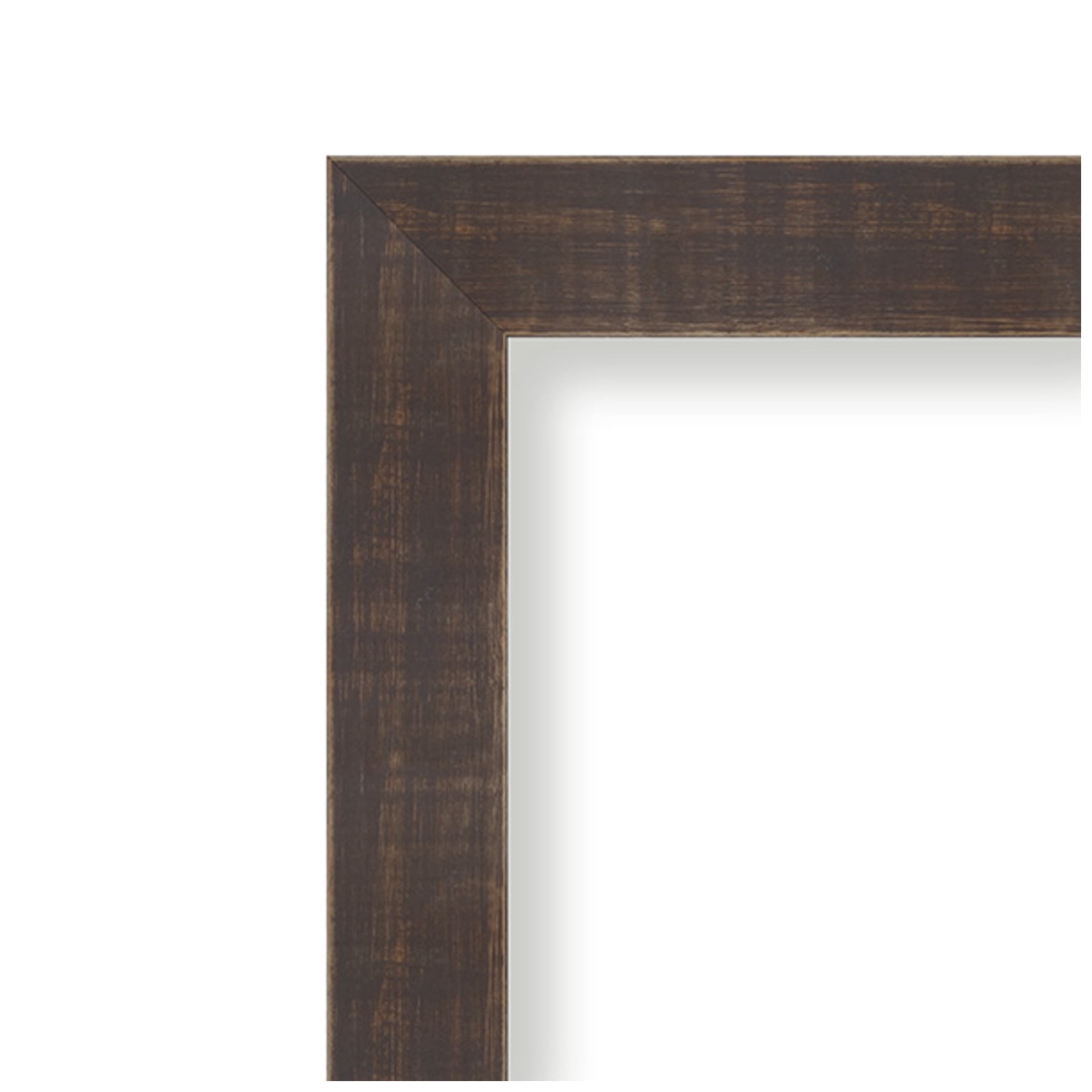 Amanti Art Natural Cork Board Wood Framed Whiskey Brown Rustic Bulletin Board 38 in. x 26 in.