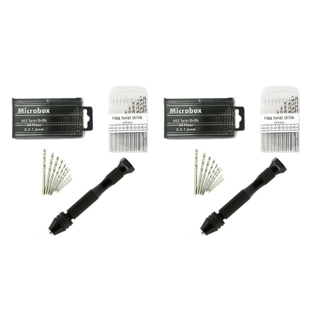 Kit de herramientas manuales precisas Riwesomey Microbrocas helicoidales Perforación de carpintería Tipo 11 2piezas