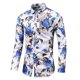 thumbnail image 1 of Camisa con botones y calavera floral para hombre, camisa de fiesta de manga larga a la moda para otoño e invierno, camisa con cuello estampado en 3D, talla grande, 1 of 6