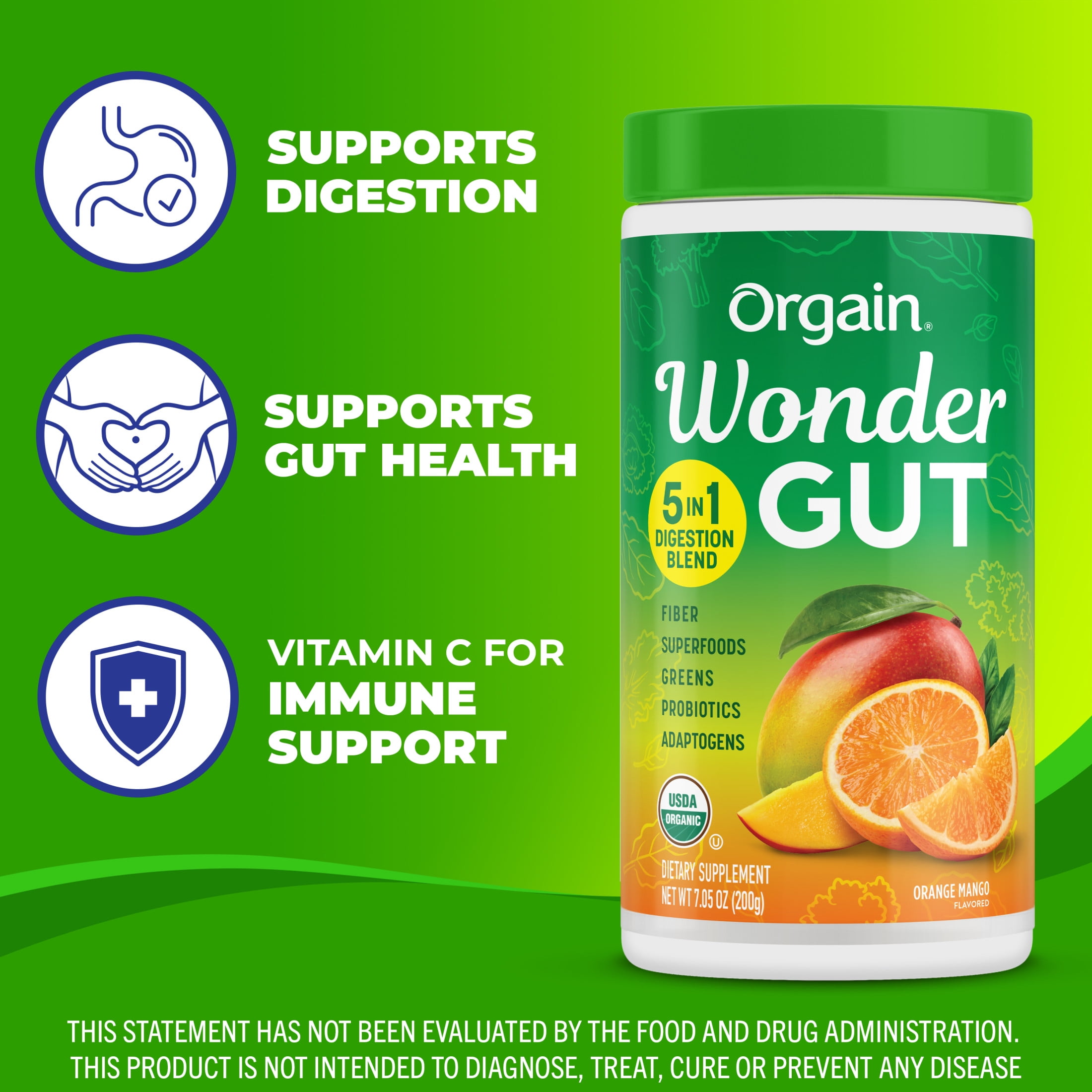 Orgain® Wonder Gut - Orange Mango 7.05oz