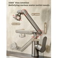 thumbnail image 2 of Pull-Down Kitchen Faucet, 1080° Flexible Rotation Kitchen Mixer Tap, Stainless Steel Under Window Sink Faucet, 2 Spray Modes, 2 of 5