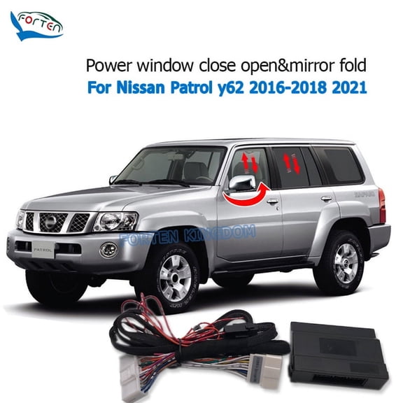 Remote Auto Window Close Open Mirror Fold Kit For Nissan Patrol y62 2016-18 2021