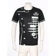 thumbnail image 3 of IEFIEL Mens Short Sleeve Chef T-Shirt Graphic Printed Hotel Kitchen Cook Uniform Black&White XXL, 3 of 7