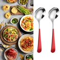 thumbnail image 1 of Ynlkorvg Tableware Round Spoon 304 Stainless Spoon Fork Household Cute Small Soup Spoon Thick Round Bottom Eating Spoon, 1 of 9