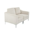 thumbnail image 2 of Modular Sectional Two-Seater Sofa , Corduroy Sectional Couch,Beige, 2 of 7