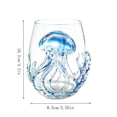 thumbnail image 3 of Ocean Animal Stemless Wine Glass, Coastal Nautical Table Decor, Sea Creature Themed Drinking Cup, Beach House Home Decor, Summer Party Tableware Accent, 3 of 7