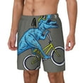 thumbnail image 2 of Haiem Fun Riding Dinosaur Men'S Quick-Dry Swim Trunks: Comfortable Beach Shorts With Mesh Lining And Pockets - Ideal For Swimming And Sunbathing Xx-Large, 2 of 9