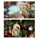 thumbnail image 4 of Colgante familiar navideño para árbol de Navidad, decoración de hogar, iglesia, artesanías de vidrio, 4 of 5