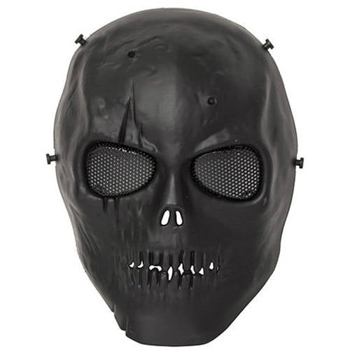 ALEKO PBM213BK Skull Skeleton Airsoft Mask with Wire Mesh Goggles, Black by ALEKO