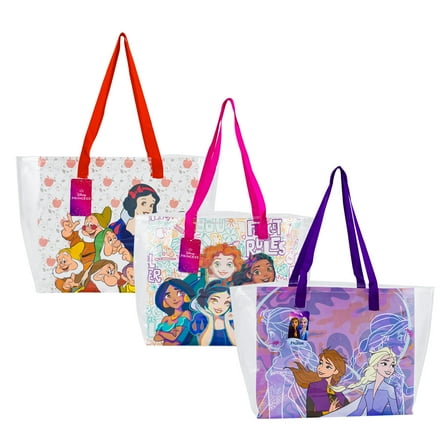 1 PC SNOW WHITE Clear Tote Bag 20" x 13" x 5"- ONLY 1 PC
