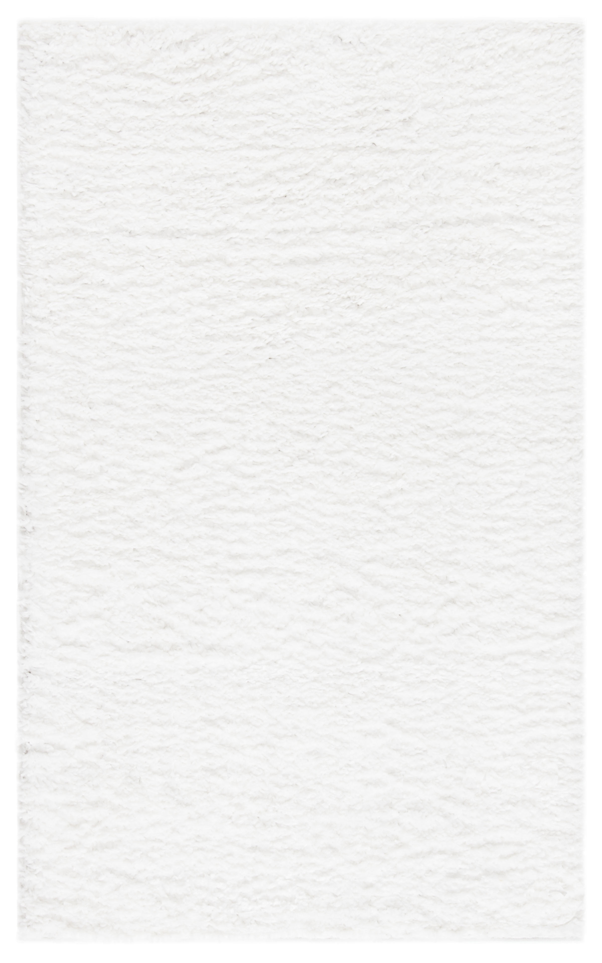 SAFAVIEH August Carlene Solid Plush Shag Area Rug, White, 4' x 6' - Modern Design, White, Non-Shedding & Easy Cleaning, Ultra Plush Thick Pile, Ideal for Living Room, Bedroom, Entryway