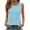 🔥 Light Blue, variant on Sentmoon Womens T Shirts Cute Summer Tops for Women Casual Loose Crew Neck Solid Color Sleeveless T Shirt Relaxed Fit Soft Trendy Versatile Summer for Daily Wear Layering Sports Shirt Top