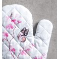thumbnail image 3 of Blossom in Spring 100% Cotton Set of Oven Mitt (7.5 Inch by 13 Inch) and Pot Holder (8 Inch by 8 Inch) for BBQ | Cooking | Baking | Grilling | Microwave | Barbecue | Spring/Summer, 3 of 8