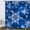 Blue, variant on Christmas Snowflake Shower Curtain Set for Bathroom, Winter Teal Decorative Curtains, 72X84IN