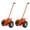 2PC orange, variant on Ataucjin 2 Pack Panel Dolly with Extended Handle, 660 LBS Capacity, Heavy Duty Drywall Cart with 10" Rubber Wheels, Panel Cart for Sheetrock Plywood & Doors Transport