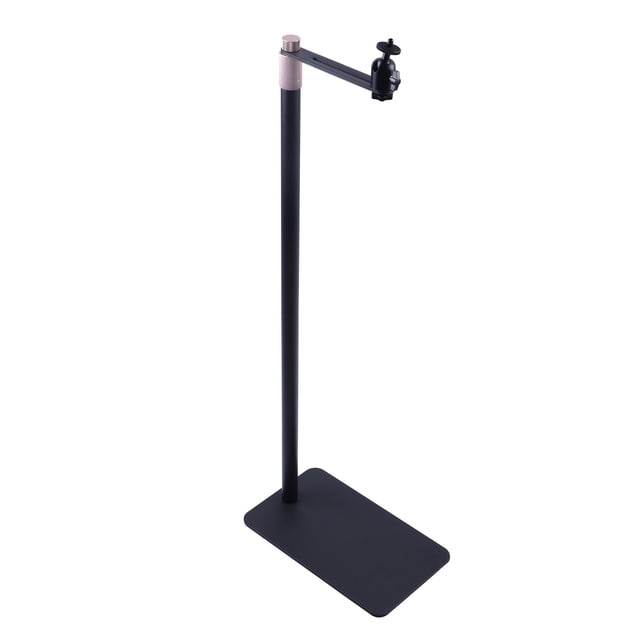 Support de Sol pour Projecteur, Support de Montage pour Projecteur Hauteur Réglable Base Carrée Robuste Vis 1/4 Po pour Caméra