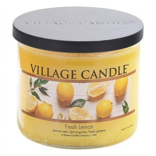  Village Candle Balsam Fir 17 oz Glass Bowl Scented Candle,  Medium,Green: Home & Kitchen