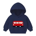 thumbnail image 2 of Frostluinai Kids Hoodies Toddler Girls Sweatshirts Little Boys Pullover 2-7Y Navy Blue Pink Red Yellow Long Sleeve Warm Fleece Hoodies, 2 of 6