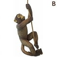 thumbnail image 1 of MesaSe Garden Animal Chimpanzee Hangs Monkey Baby Tree Climbing Resin Craft Statue, 1 of 4