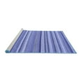 thumbnail image 2 of Ahgly Company Machine Washable Indoor Square Abstract Blue Contemporary Area Rugs, 3' Square, 2 of 4