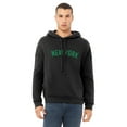thumbnail image 2 of Daxton Adult Unisex Soft Pullover USA Cities States Comfort Hoodie Fleece Sweatshirt, New York Black Green, L, 2 of 2
