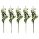 thumbnail image 1 of 5PCS Bayas artificiales Tallos de bayas artificiales Decoración para sala de estar Oficina Blanco, 1 of 10