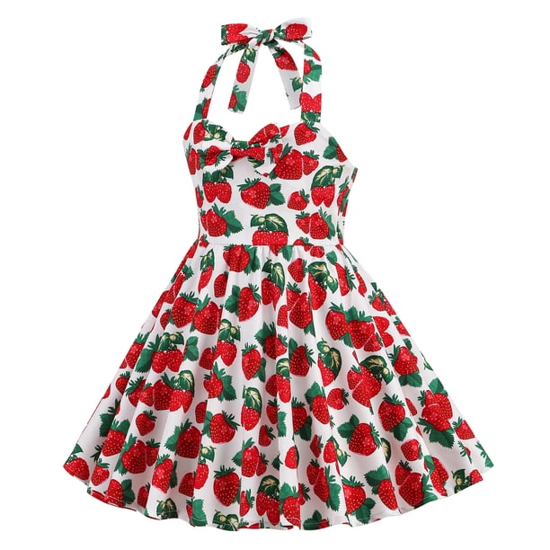 cherry red birthday dress Linen Mini Dress with Starfish Shell Buttons