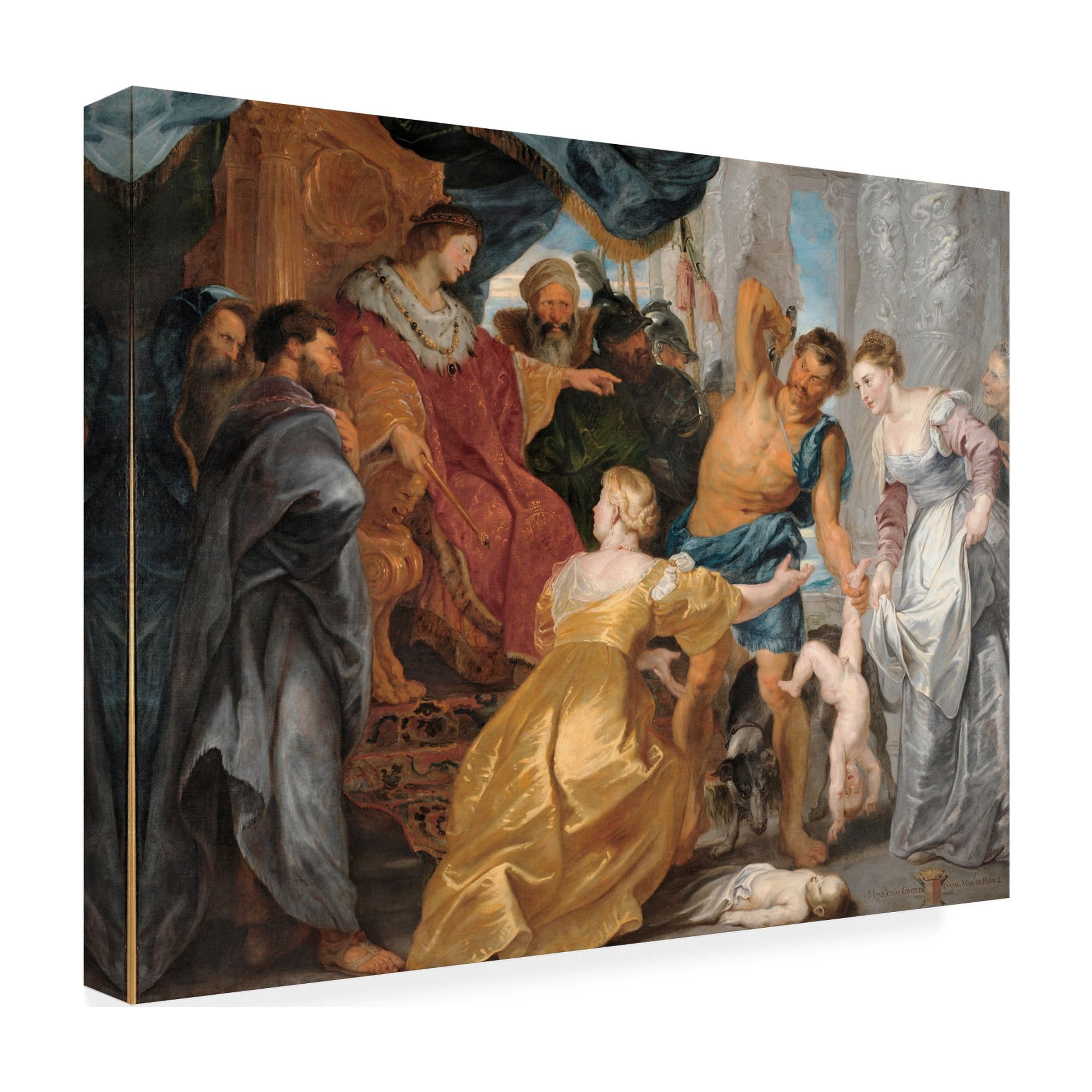 Peter Paul Rubens 'The Judgement Of Solomon' Canvas Art