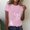 Pink, variant on Women's Short Sleeve T-shirt Women'S Spring Round Neck Dandelion Printed Loose Casual Short Sleeved T Shirt,Black Women's Short sleeve T-shirt XXXL