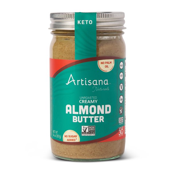 Artisana Unroasted Creamy Almond Butter (14oz)