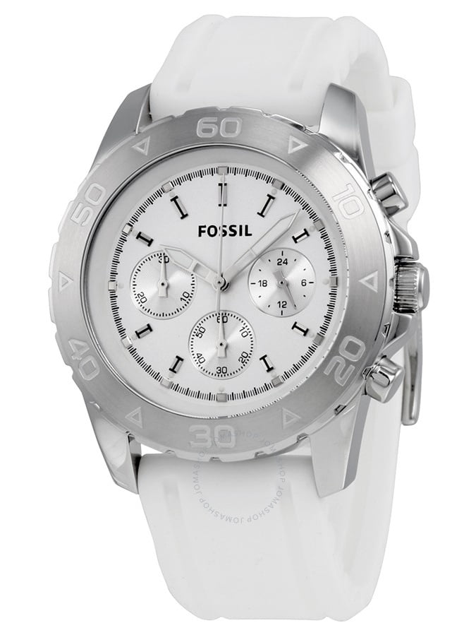 BQ1179 Chronograph White Silicone Watch 